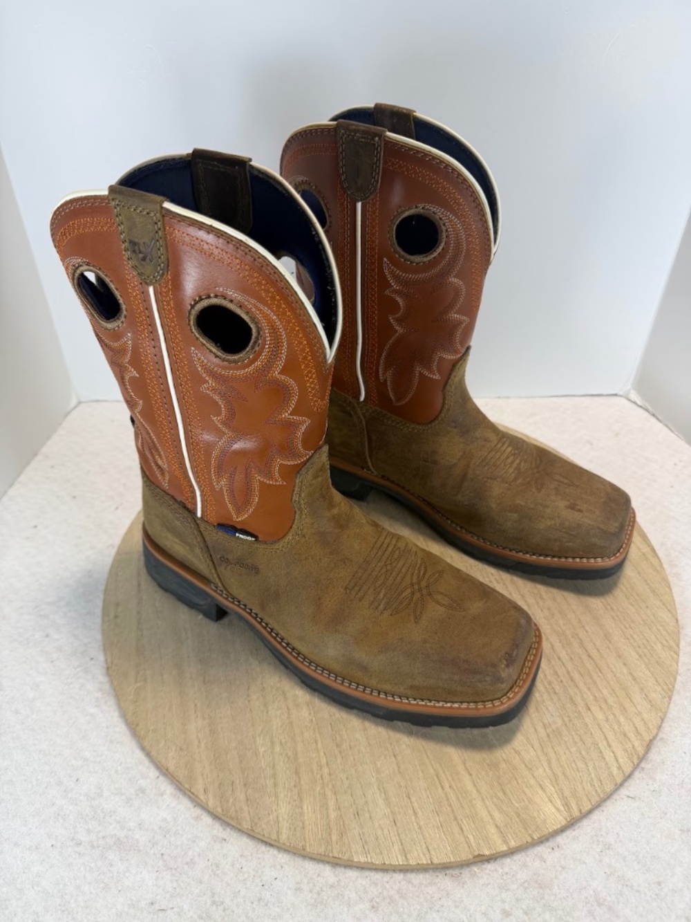 Tony Lama TLX TW3300 Mens 9D Composite Toe Waterproof Western Work Boots